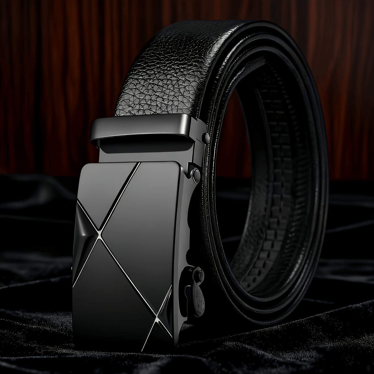 3pcs Business Style Belt Set with Wallet and Bracelet